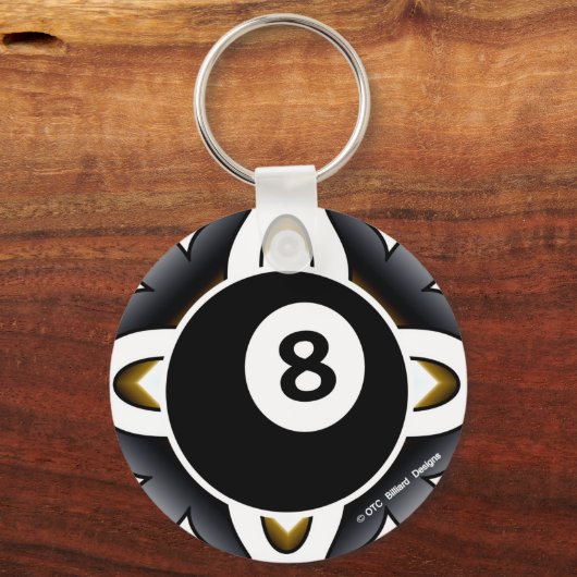 OTC Billiards 8 Ball Deco Sleutelhanger (Voorkant)