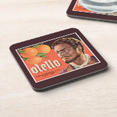 Otello Oranje Label Bier Onderzetter (Linkerzijde)