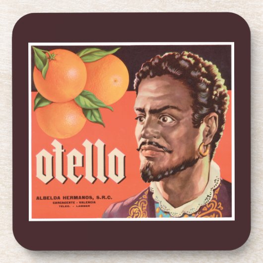 Otello Oranje Label Bier Onderzetter (Voorkant)