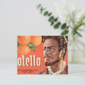 Otello Oranje Label Briefkaart (Staand voorkant)