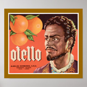 Otello Oranje Label Poster