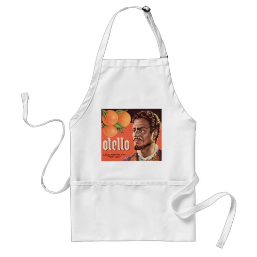 Otello Oranje Label Standaard Schort (Voorkant)