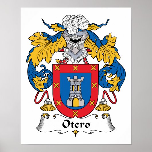 Otero Family Crest Poster (Voorkant)