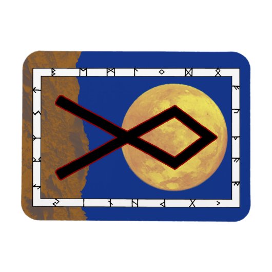 Othala Viking Rune Magnet - Home! Magneet (Horizontaal)