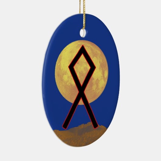 Othala Viking Rune Yule Ornament - Thuis! (Rechts)