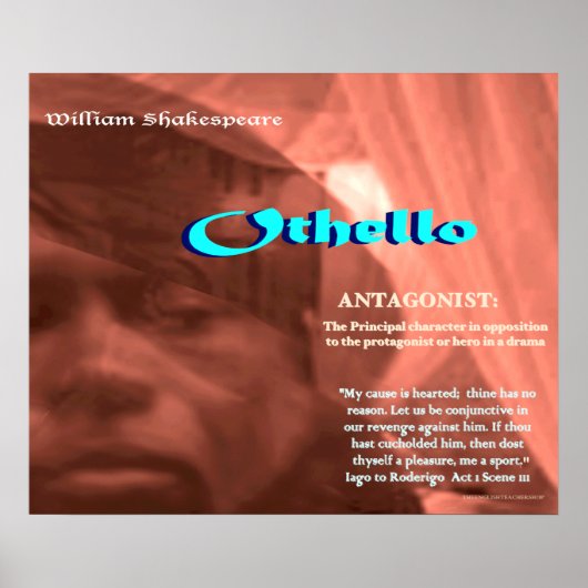 Othello Antagonist Poster (Voorkant)