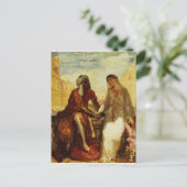 Othello en Desdemona in Venetië, 1850 Briefkaart (Staand voorkant)