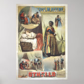 Othello Original 1884 Poster (Voorkant)