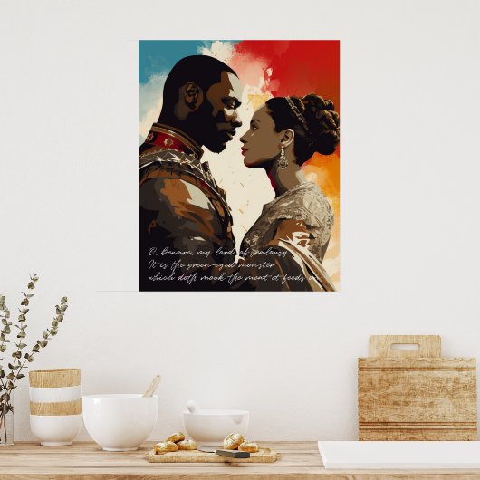 Othello poster. Afdrukken, waardevol Poster (mat) (Keuken)
