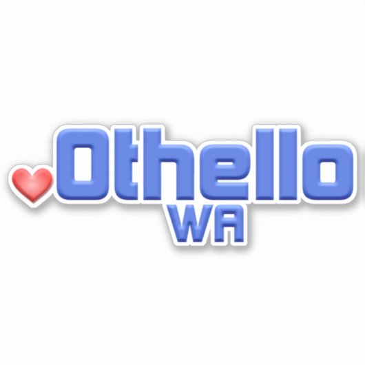 Othello Washington Sticker (Voorkant)