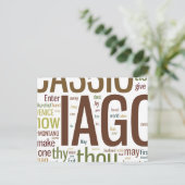 Othello Word Mosaic Briefkaart (Staand voorkant)