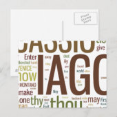 Othello Word Mosaic Briefkaart (Voorkant / Achterkant)