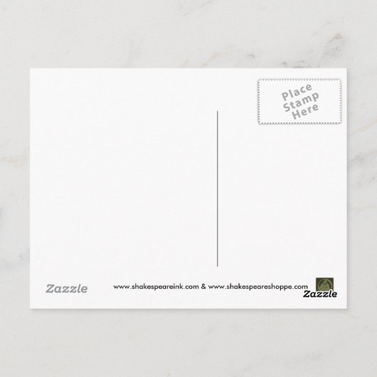 Othello Word Mosaic Briefkaart (Achterkant)