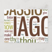 Othello Word Mosaic Briefkaart (Voorkant)