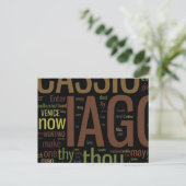 Othello Word Mosaic Briefkaart (Staand voorkant)