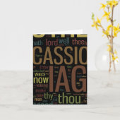 Othello Word Mosaic Kaart (Gele Bloem)