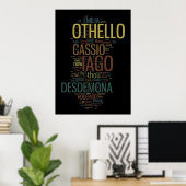 Othello Word Mosaic Poster (Thuiskantoor)