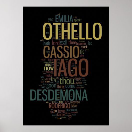 Othello Word Mosaic Poster (Voorkant)