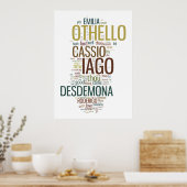 Othello Word Mosaic Poster (Keuken)