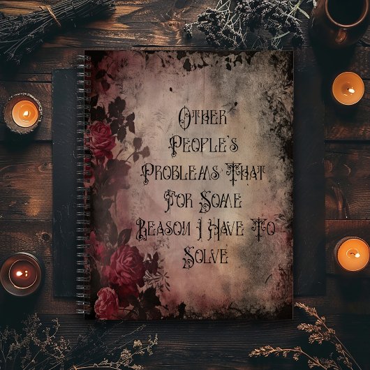 Other People's Problems Dark Gothic Notitieboek