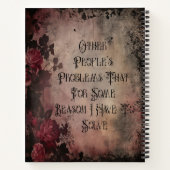 Other People's Problems Dark Gothic Notitieboek (Achterkant)