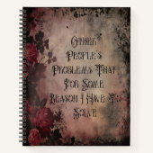 Other People's Problems Dark Gothic Notitieboek (Voorkant)