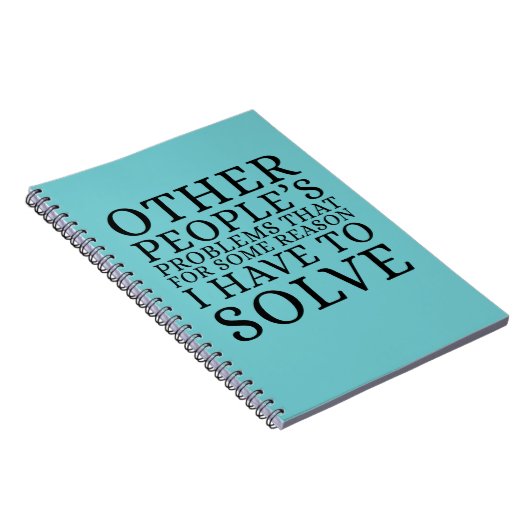Other Peoples Problems Funny Notitieboek (Rechterzijde)