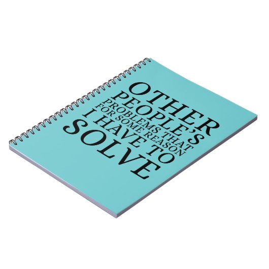 Other Peoples Problems Funny Notitieboek (Linkerzijde)