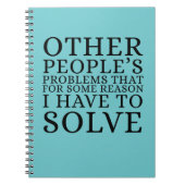 Other Peoples Problems Funny Notitieboek (Voorkant)