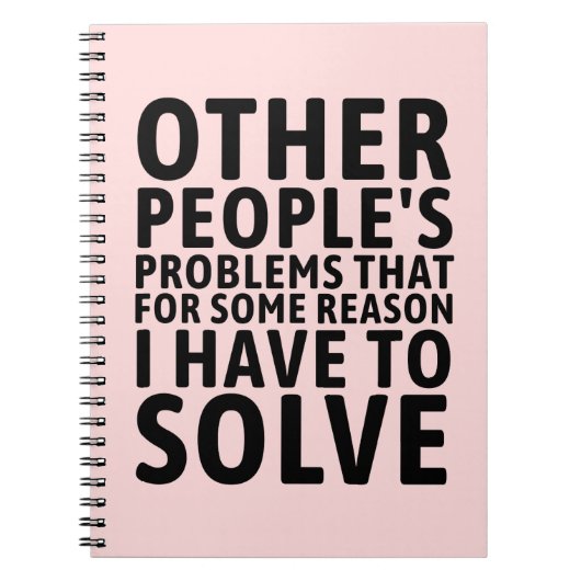 Other People's Problems Notitieboek (Voorkant)