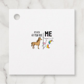 Other Unicorn 60 Year Olds Birthday And Me Gift Fo Bedankjes Labels