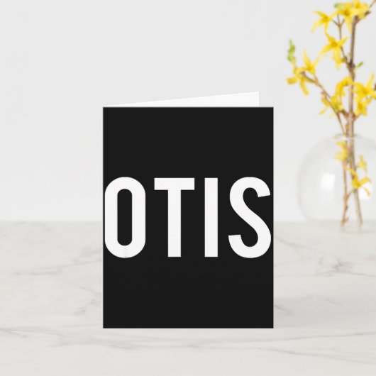 Otis - Cool New Funny Name Fan Gift Tee  Kaart (Gele Bloem)