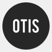 Otis - Cool New Funny Name Fan Gift Tee  Ronde Sticker (Voorkant)