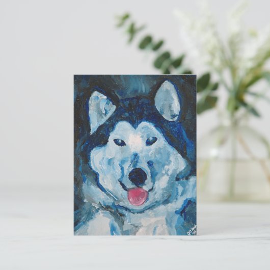 Otis in blauw Briefkaart (Staand voorkant)