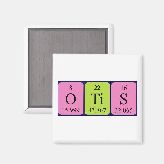 Otis periodieke table name magnet (Voorkant / Achterkant)