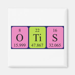 Otis periodieke table name magnet
