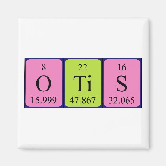 Otis periodieke table name magnet (Voorkant)