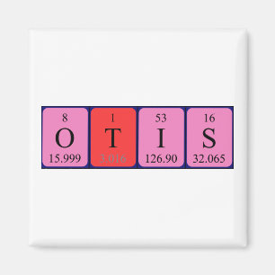 Otis periodieke table name magnet