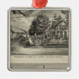 Otis Price Villa, Kansas Metalen Ornament