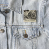 Otis Price Villa, Kansas Vierkante Button 5,1 Cm (In situ)