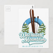 Otis Ridge Massachusetts ski logo Briefkaart (Voorkant / Achterkant)