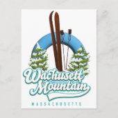 Otis Ridge Massachusetts ski logo Briefkaart (Voorkant)
