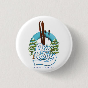 Otis Ridge Massachusetts ski logo Ronde Button 3,2 Cm