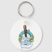 Otis Ridge Massachusetts ski logo Sleutelhanger (Voorkant)