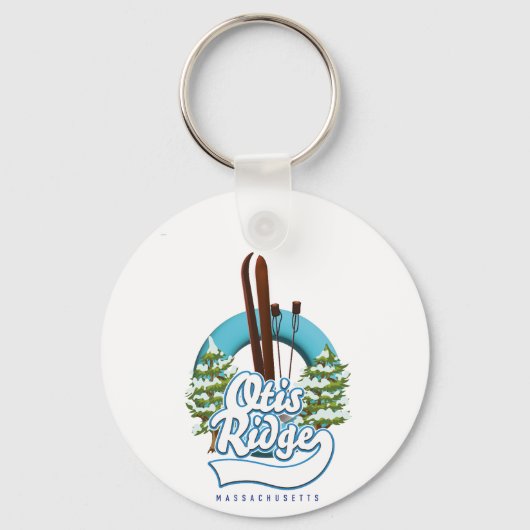 Otis Ridge Massachusetts ski logo Sleutelhanger (Voorkant)