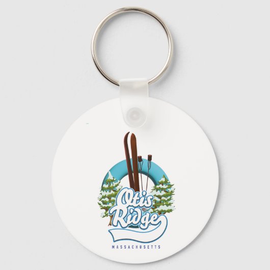 Otis Ridge Massachusetts ski logo Sleutelhanger (Achterkant)