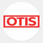Otis Stamp Ronde Sticker (Voorkant)