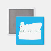 Otis Sterk Touw Hart Wit Magneet (Voorkant / Achterkant)