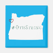 Otis Sterk Touw Hart Wit Magneet (Voorkant)