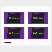 Otis Strong Heart Black Rechthoekige Sticker (Vel)